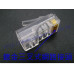 CAT6 RJ45 CCP CAT6網路水晶頭 網路水晶頭 RJ-45網路頭 RJ45網路水晶頭 CAT6 單件式 鍍金 三叉式 網路線接頭